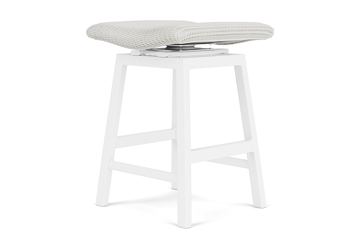 Lloyd Flanders™ Loom Swivel Counter Stool - Matte White