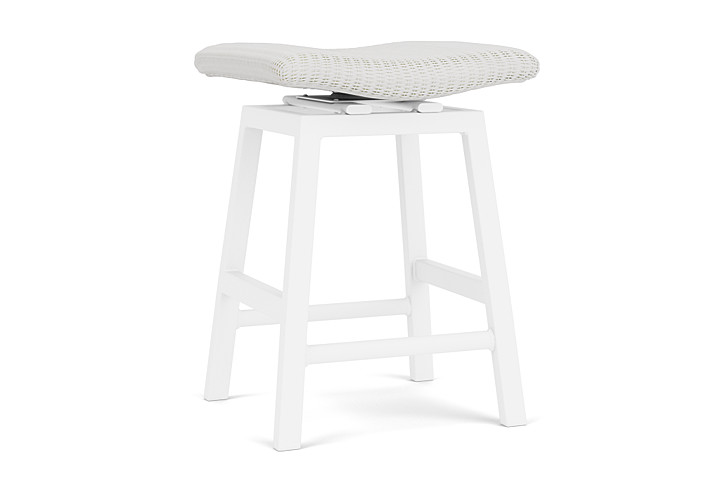 Lloyd Flanders™ Loom Swivel Counter Stool - Matte White