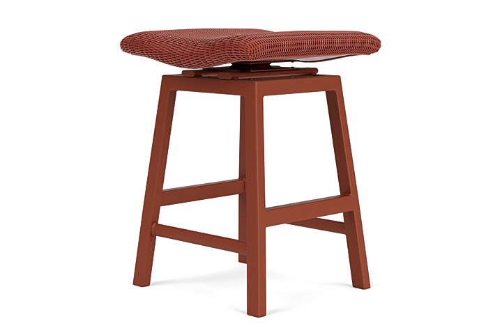 Lloyd Flanders™ Loom Swivel Counter Stool - Terracotta