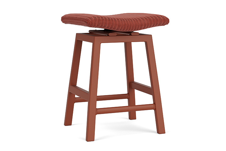 Lloyd Flanders™ Loom Swivel Counter Stool - Terracotta