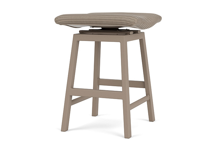 Lloyd Flanders™ Loom Swivel Counter Stool - French Beige