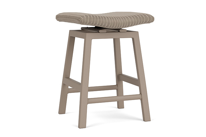 Lloyd Flanders™ Loom Swivel Counter Stool - French Beige