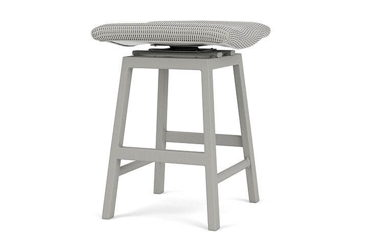 Lloyd Flanders™ Loom Swivel Counter Stool - Platinum