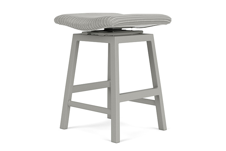 Lloyd Flanders™ Loom Swivel Counter Stool - Platinum