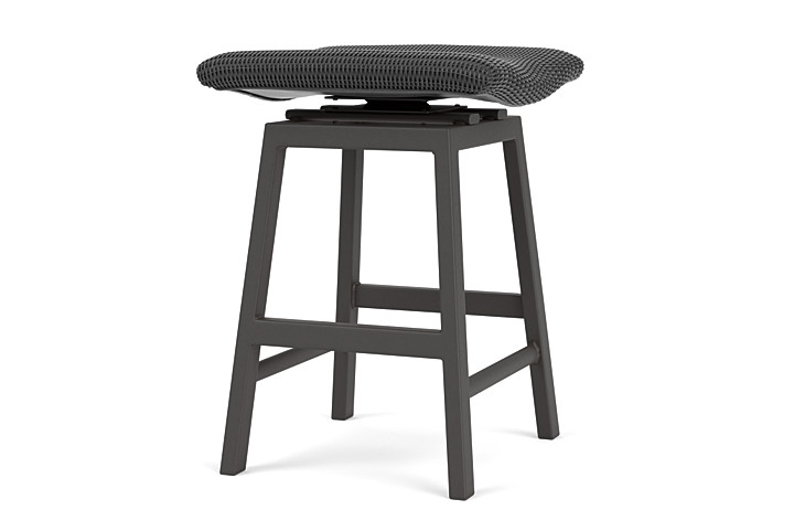 Lloyd Flanders™ Loom Swivel Counter Stool - Charcoal