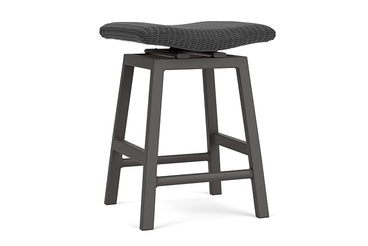 Lloyd Flanders™ Loom Swivel Counter Stool - Charcoal