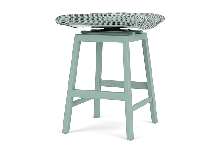 Lloyd Flanders™ Loom Swivel Counter Stool - Sea Glass