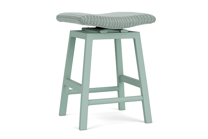 Lloyd Flanders™ Loom Swivel Counter Stool - Sea Glass