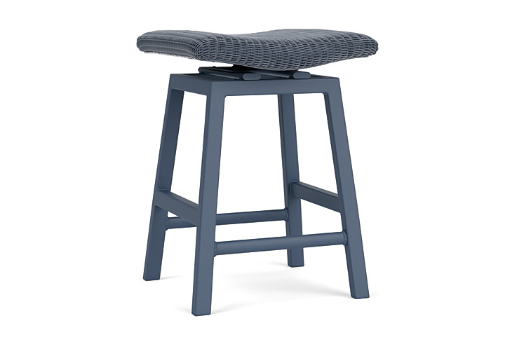 Lloyd Flanders™ Loom Swivel Counter Stool - Denim Blue