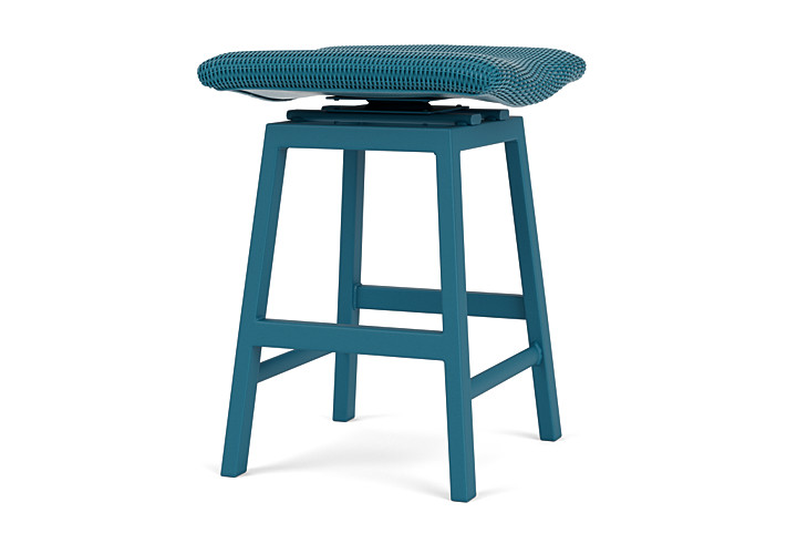 Lloyd Flanders™ Loom Swivel Counter Stool - Peacock