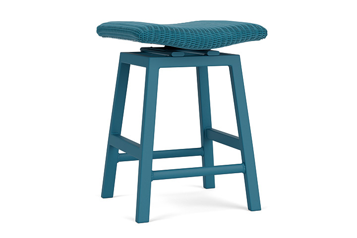 Lloyd Flanders™ Loom Swivel Counter Stool - Peacock