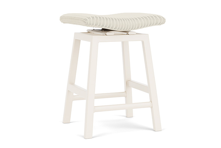 Lloyd Flanders™ Loom Swivel Counter Stool - Ivory