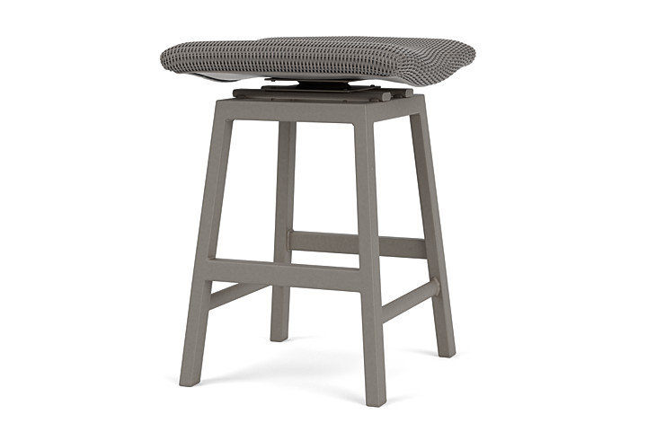 Lloyd Flanders™ Loom Swivel Counter Stool - Pewter