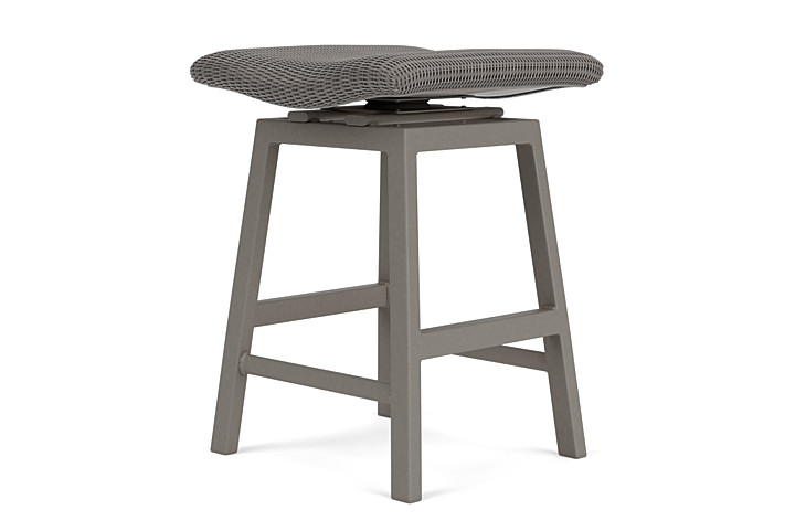 Lloyd Flanders™ Loom Swivel Counter Stool - Pewter