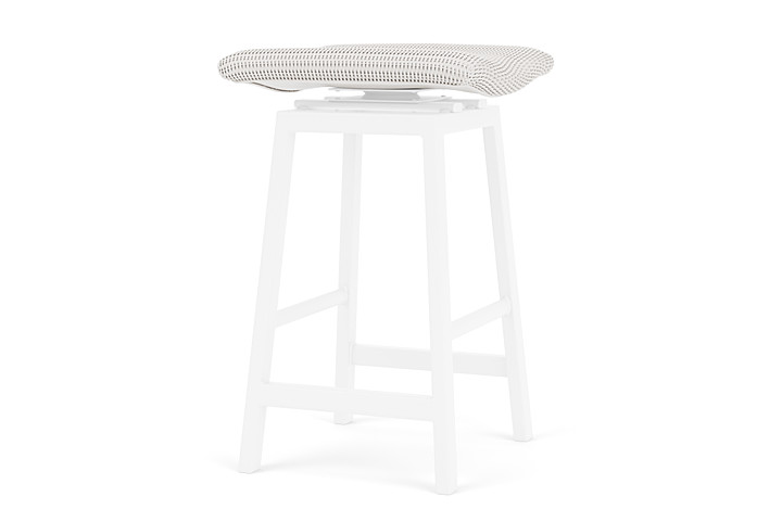 Lloyd Flanders™ Loom Swivel Bar Stool - White