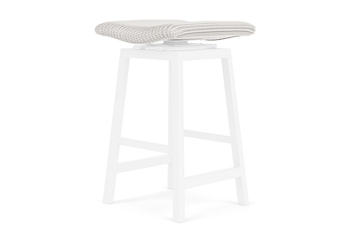 Lloyd Flanders™ Loom Swivel Bar Stool - White