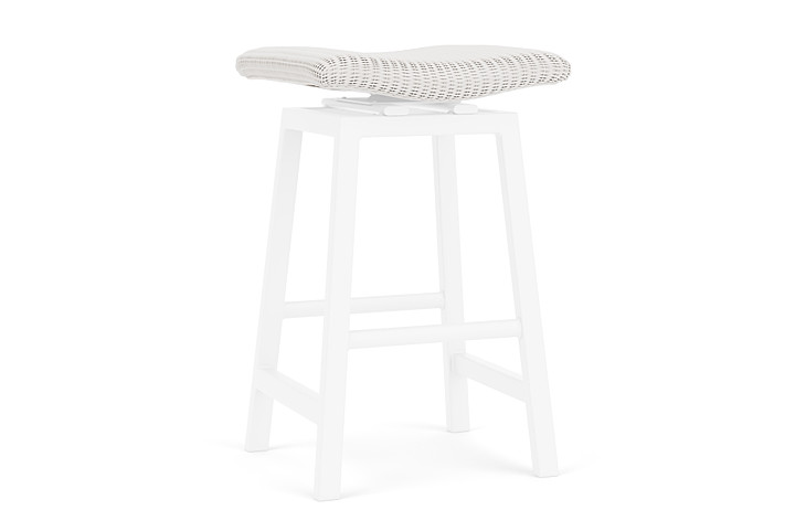 Lloyd Flanders™ Loom Swivel Bar Stool - White