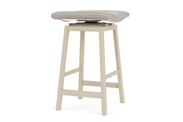 Lloyd Flanders™ Loom Swivel Bar Stool - Linen