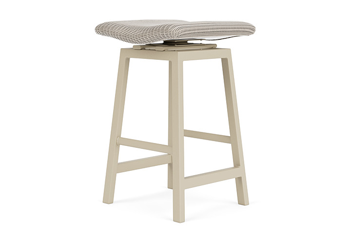 Lloyd Flanders™ Loom Swivel Bar Stool - Linen