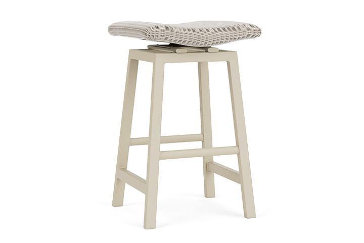 Lloyd Flanders™ Loom Swivel Bar Stool - Linen