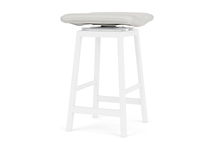 Lloyd Flanders™ Loom Swivel Bar Stool - Matte White