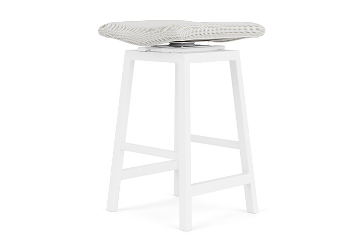 Lloyd Flanders™ Loom Swivel Bar Stool - Matte White