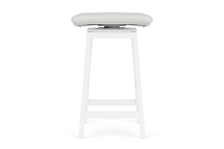 Lloyd Flanders™ Loom Swivel Bar Stool - Matte White