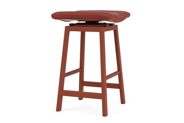 Lloyd Flanders™ Loom Swivel Bar Stool - Terracotta