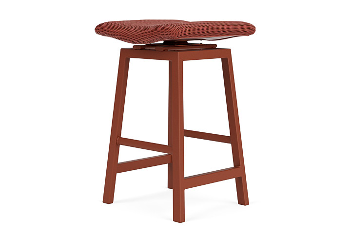 Lloyd Flanders™ Loom Swivel Bar Stool - Terracotta