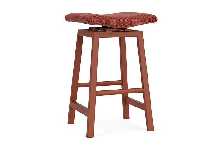 Lloyd Flanders™ Loom Swivel Bar Stool - Terracotta