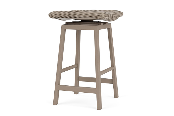 Lloyd Flanders™ Loom Swivel Bar Stool - French Beige