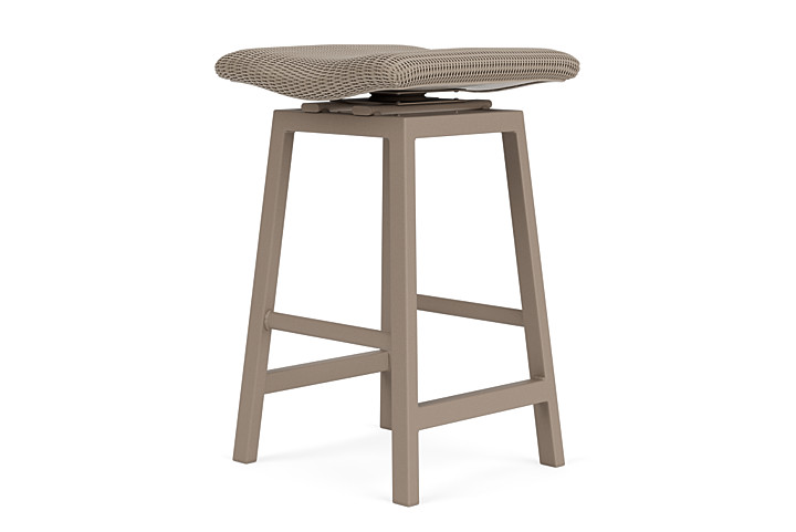 Lloyd Flanders™ Loom Swivel Bar Stool - French Beige