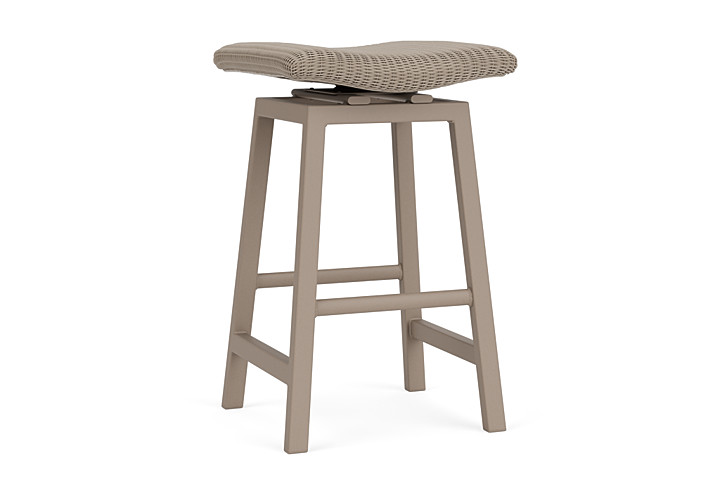 Lloyd Flanders™ Loom Swivel Bar Stool - French Beige