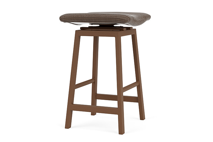 Lloyd Flanders™ Loom Swivel Bar Stool - Bark