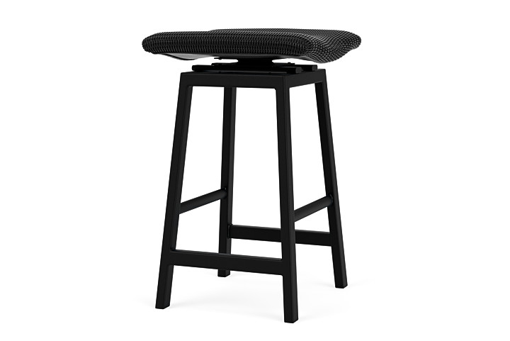 Lloyd Flanders™ Loom Swivel Bar Stool - Ebony