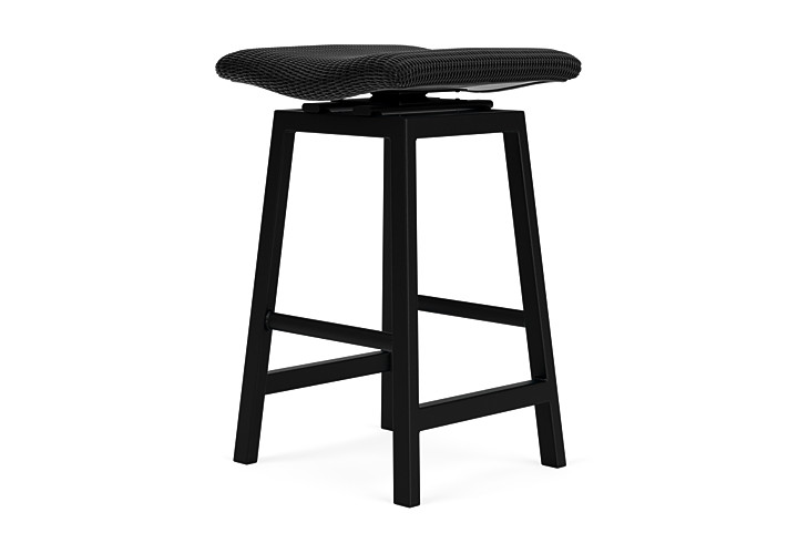 Lloyd Flanders™ Loom Swivel Bar Stool - Ebony