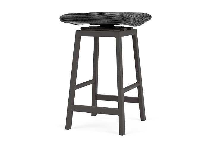 Lloyd Flanders™ Loom Swivel Bar Stool - Charcoal