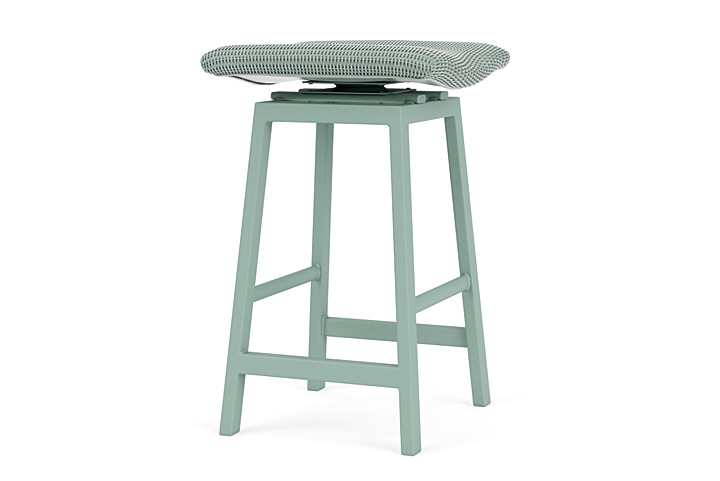 Lloyd Flanders™ Loom Swivel Bar Stool - Sea Glass