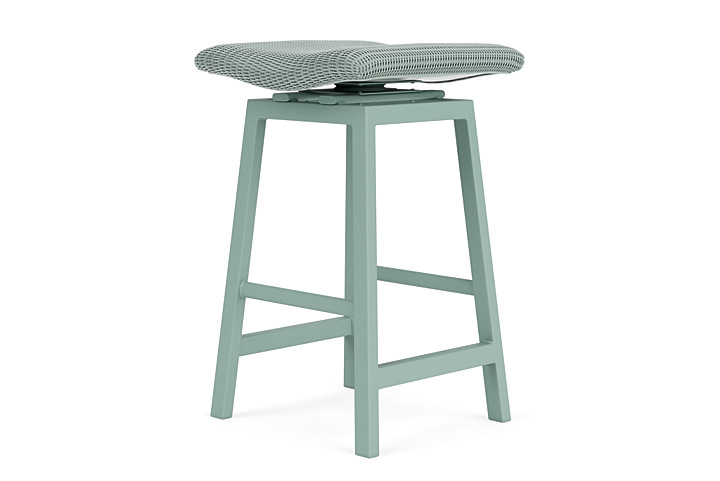 Lloyd Flanders™ Loom Swivel Bar Stool - Sea Glass