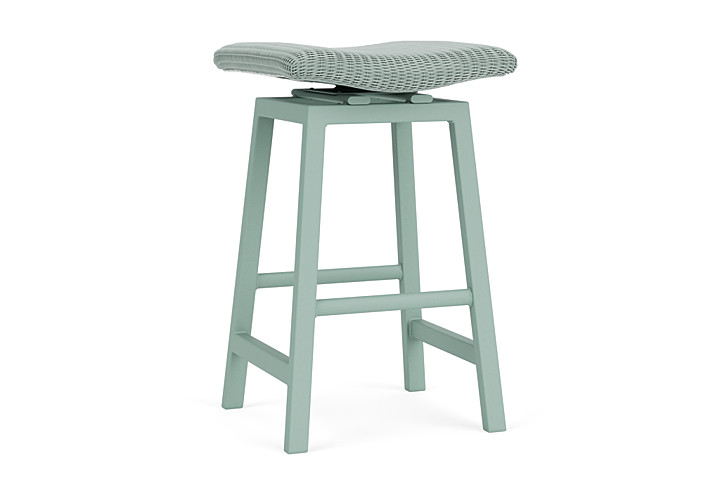 Lloyd Flanders™ Loom Swivel Bar Stool - Sea Glass