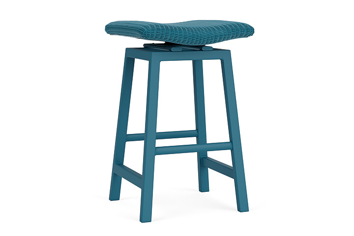 Lloyd Flanders™ Loom Swivel Bar Stool - Peacock