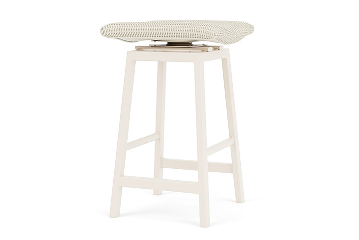 Lloyd Flanders™ Loom Swivel Bar Stool - Ivory