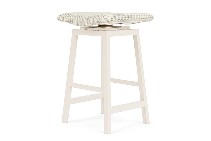 Lloyd Flanders™ Loom Swivel Bar Stool - Ivory