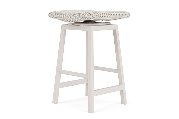 Lloyd Flanders™ Loom Swivel Bar Stool - Antique White