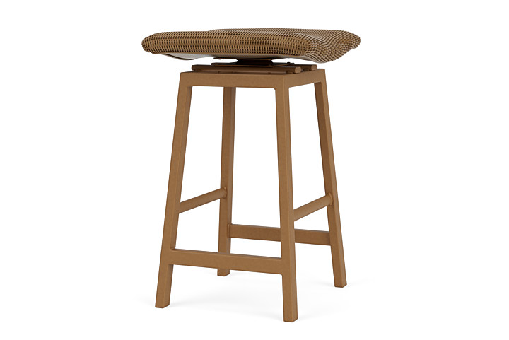 Lloyd Flanders™ Loom Swivel Bar Stool - Hickory