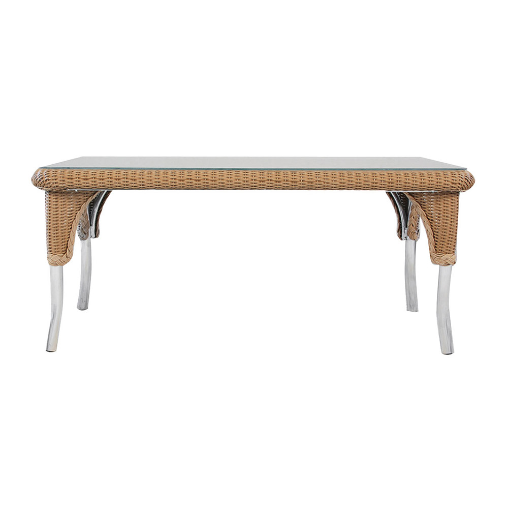 Lloyd Flanders™ Loom 42" Rectangular Cocktail Table - White