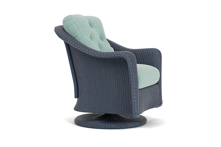 Lloyd Flanders™ Reflections Swivel Rocker Lounge Chair - Denim Blue