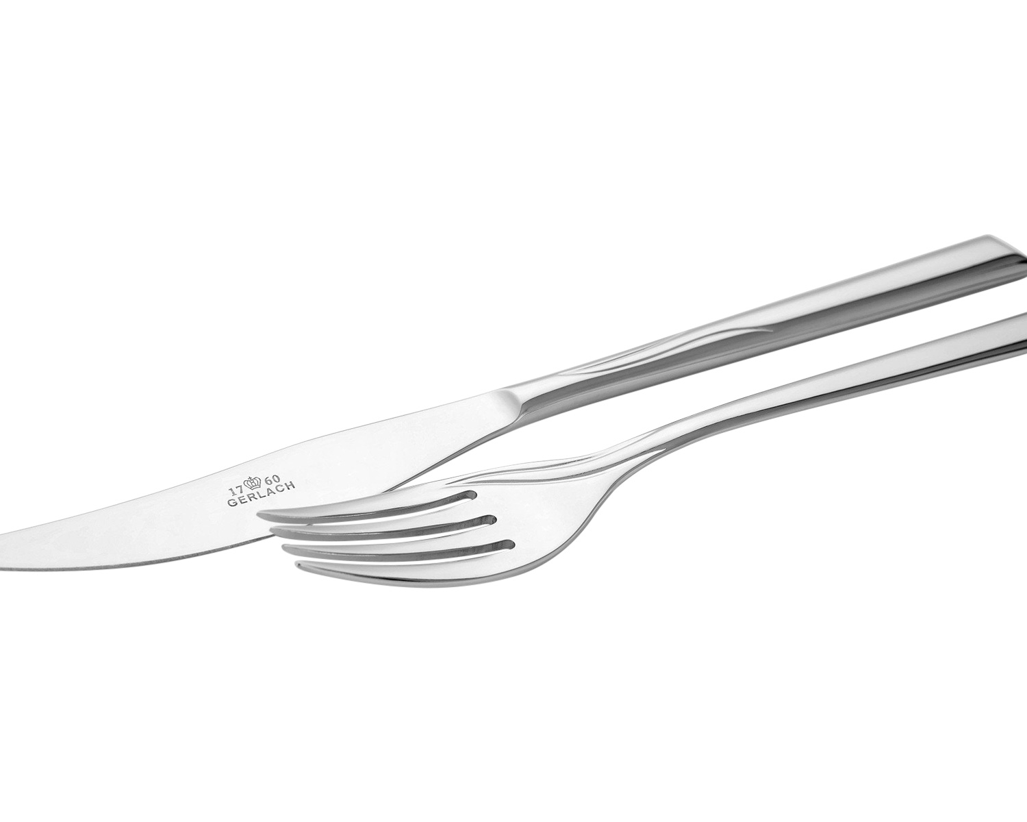 Maxima - Flames 24-Piece Flatware Set in Steel