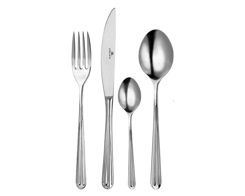 Maxima - Piano 24-Piece Flatware Set in Steel