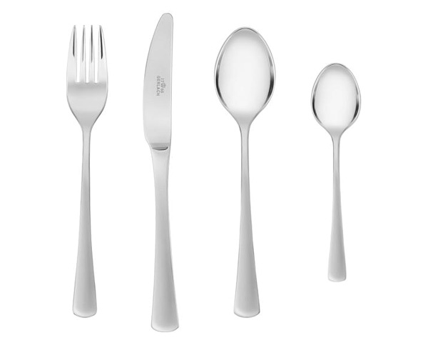 Maxima - Tine 24-Piece Flatware Set in Steel